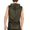 Sudadera sin mangas y capucha "LOGO ABX110" Oliva - Imagen 2