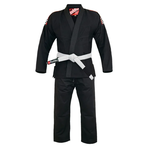 Gi Jiujitsu Buddha Infinity Negro + Cinturón Blanco - Imagen 3