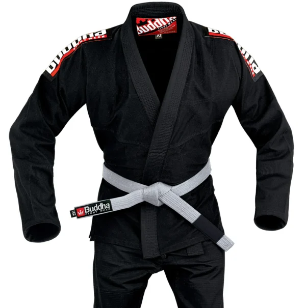 Gi Jiujitsu Buddha Infinity Negro + Cinturón Blanco
