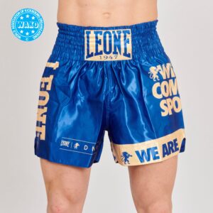 Pantalon thai&kick DNA "Wako Approved" AZUL