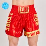 Pantalon thai&kick DNA "Wako Approved" ROJO