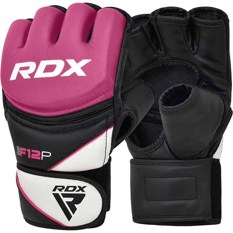 RDX F12 Guantes de MMA para Mujer Rosados