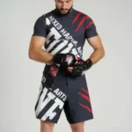 Rashguard manga corta Leone 1947 "Primal Instinct" negro AB942